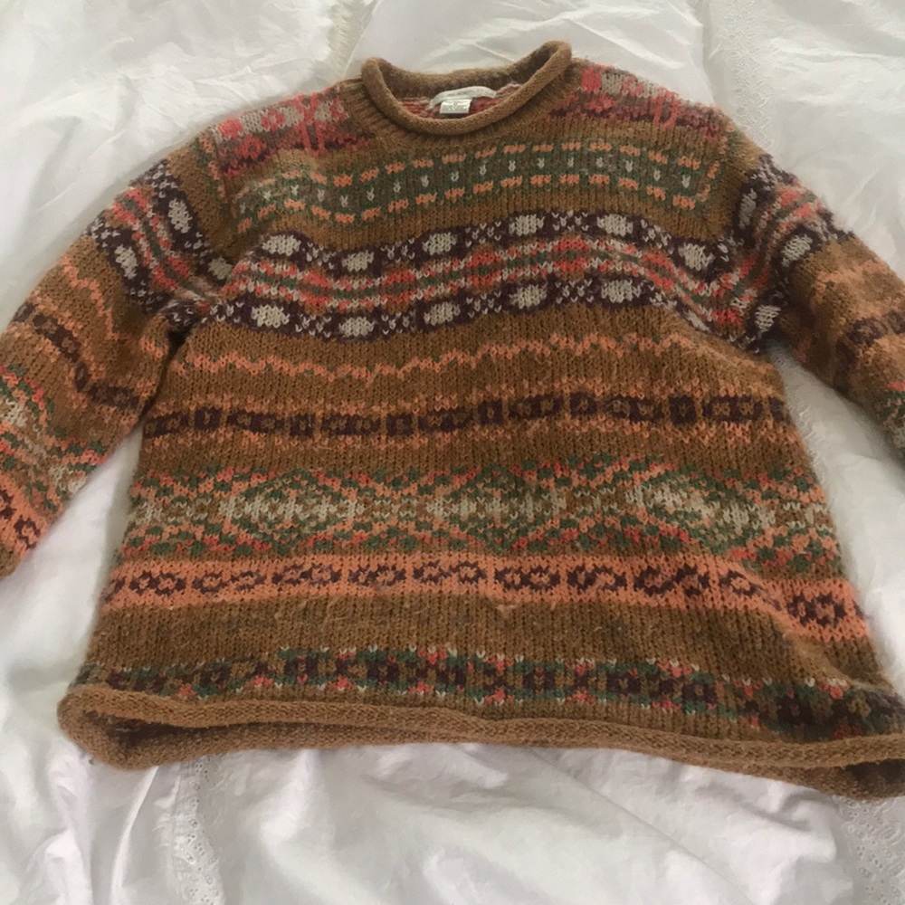 Warm patterned sweater